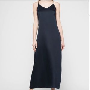 NWT Express Blue Satin Slip Dress XS